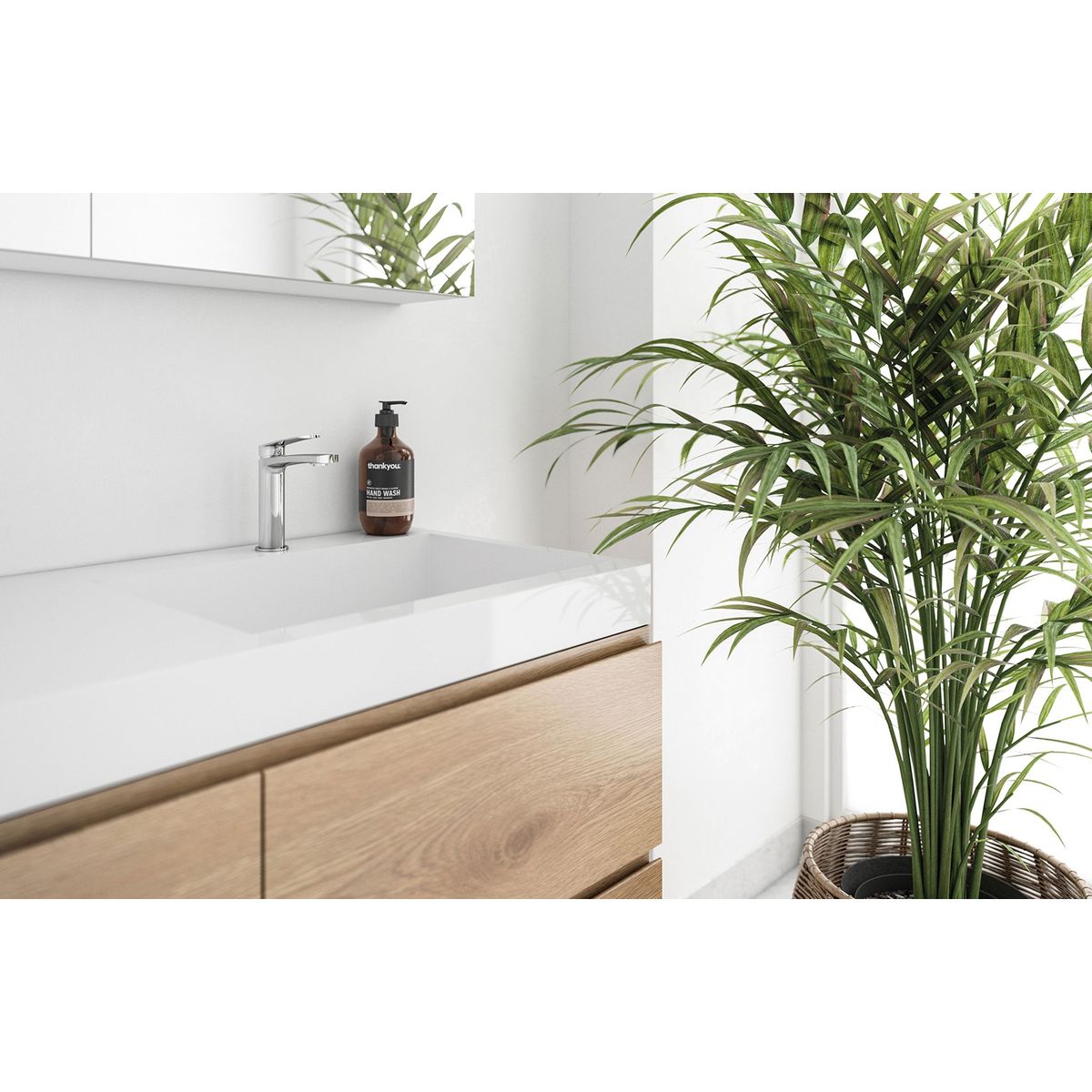 Mekko Basin Mixer, Lead Free - Chrome