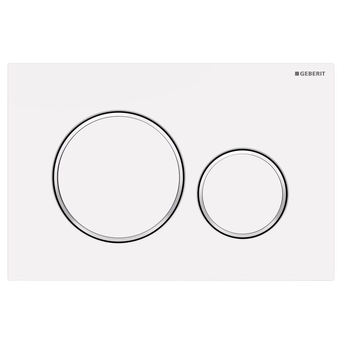 Sigma20 Fingerprint Resistant Matte White Round Abs Flush Plate