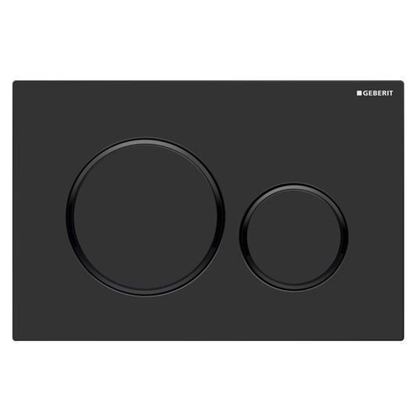 Sigma20 Fingerprint Resistant Matte Black Round Abs Flush Plate