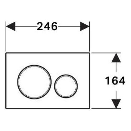 Sigma20 Fingerprint Resistant Matte Black Round Abs Flush Plate