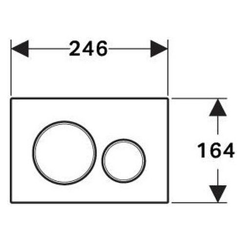 Sigma20 Chrome Round Abs Flush Plate