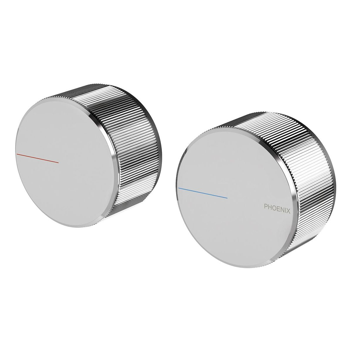 Axia Wall Top Assemblies 15mm Extended Spindles - Chrome