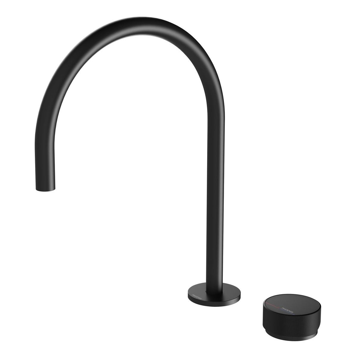 Axia Hob Sink Mixer Set 220mm Gooseneck - Matte Black