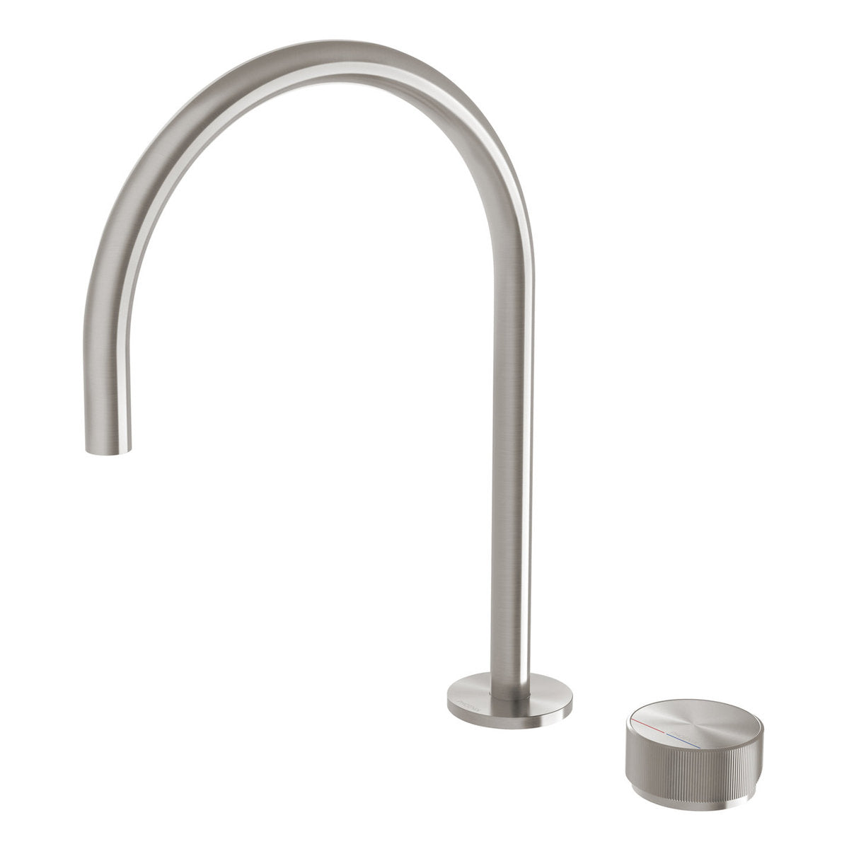 Phoenix Axia Hob Sink Mixer Set 220mm Gooseneck, Lead Free, Brushed Nickel