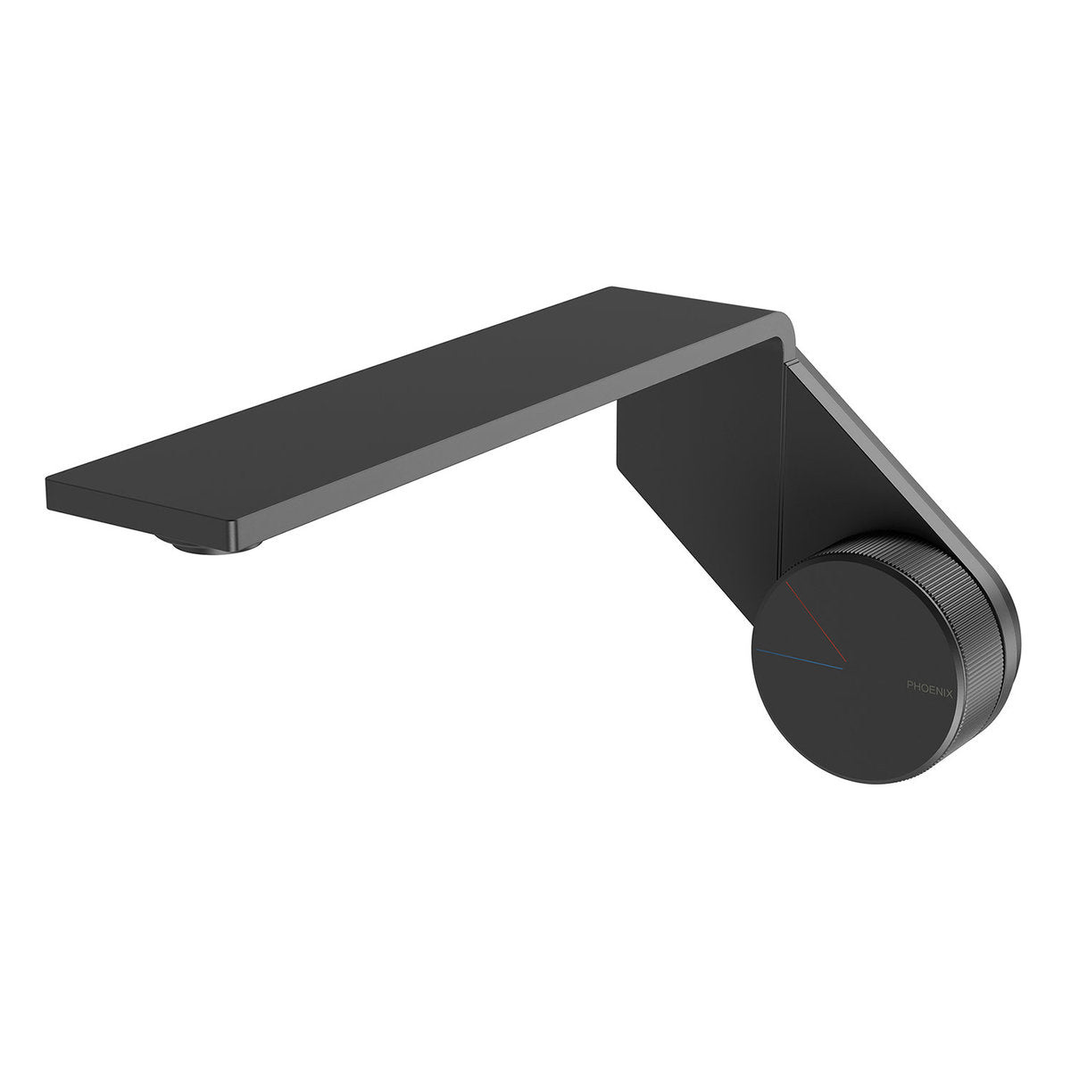 Phoenix Axia Wall Basin/Bath Mixer Set 200mm, Lead Free, Matte Black