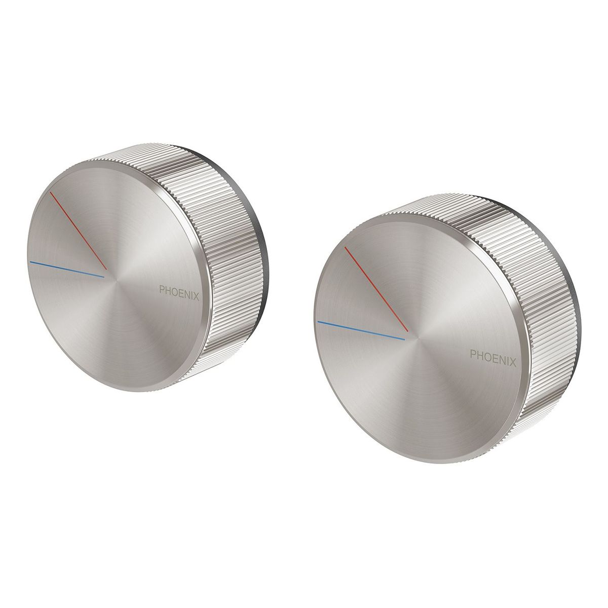Axia Twin Shower / Wall Mixer - Brushed Nickel