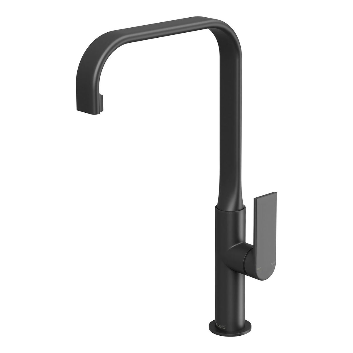 Phoenix Teel Sink Mixer 200mm Squareline, Lead Free - Matte Black