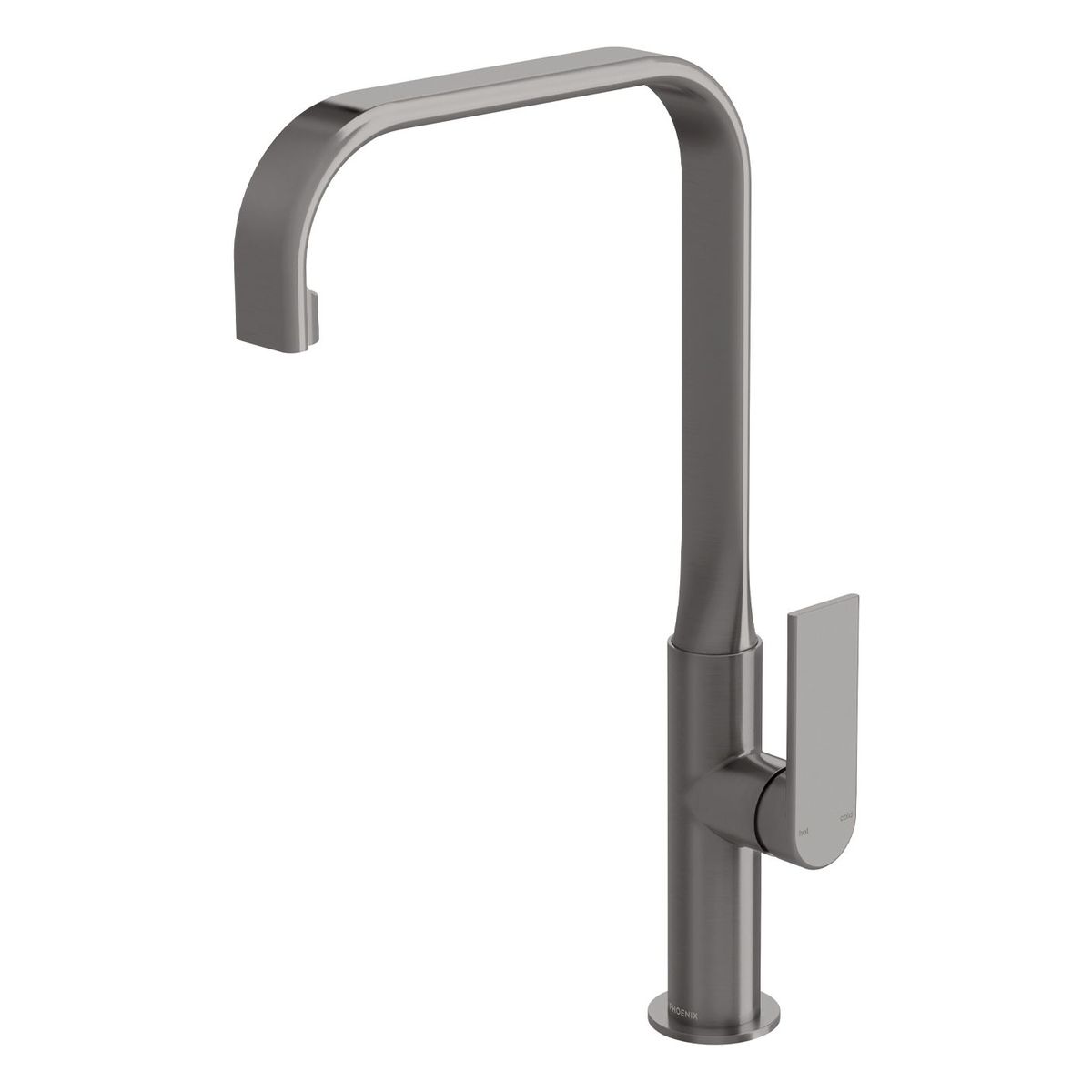 Teel Sink Mixer 200mm Squareline - Brushed Carbon