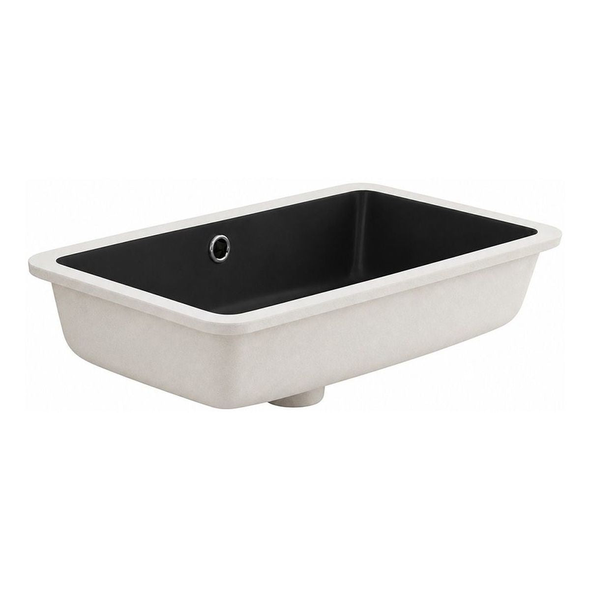 Standard Agres 53 x 34 Under Counter Ceramic Wash Basin - Matte Black