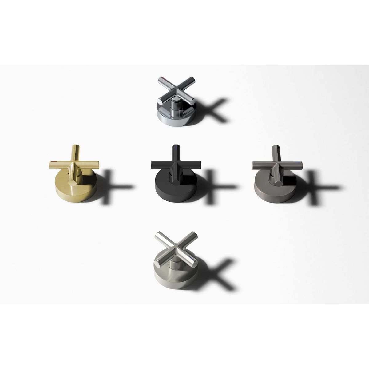 Vivid Slimline Plus Wall Top Assemblies - Chrome