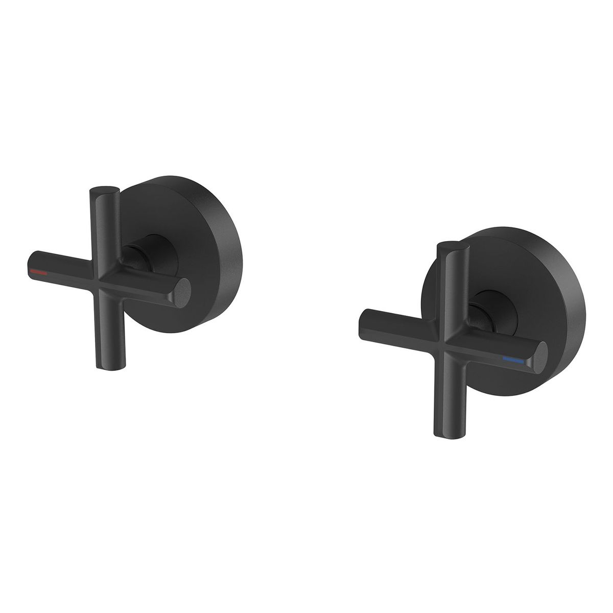 Phoenix Vivid Slimline Plus Wall Top Assemblies, Lead Free - Matte Black