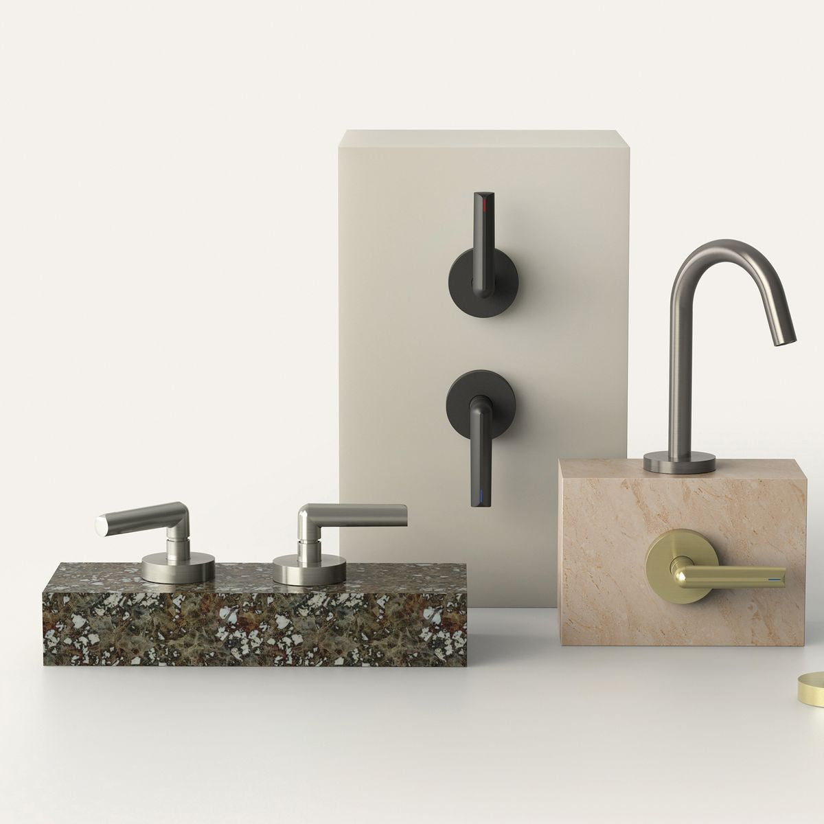 Vivid Slimline Plus Lever Wall Top Assemblies, Lead Free - Chrome