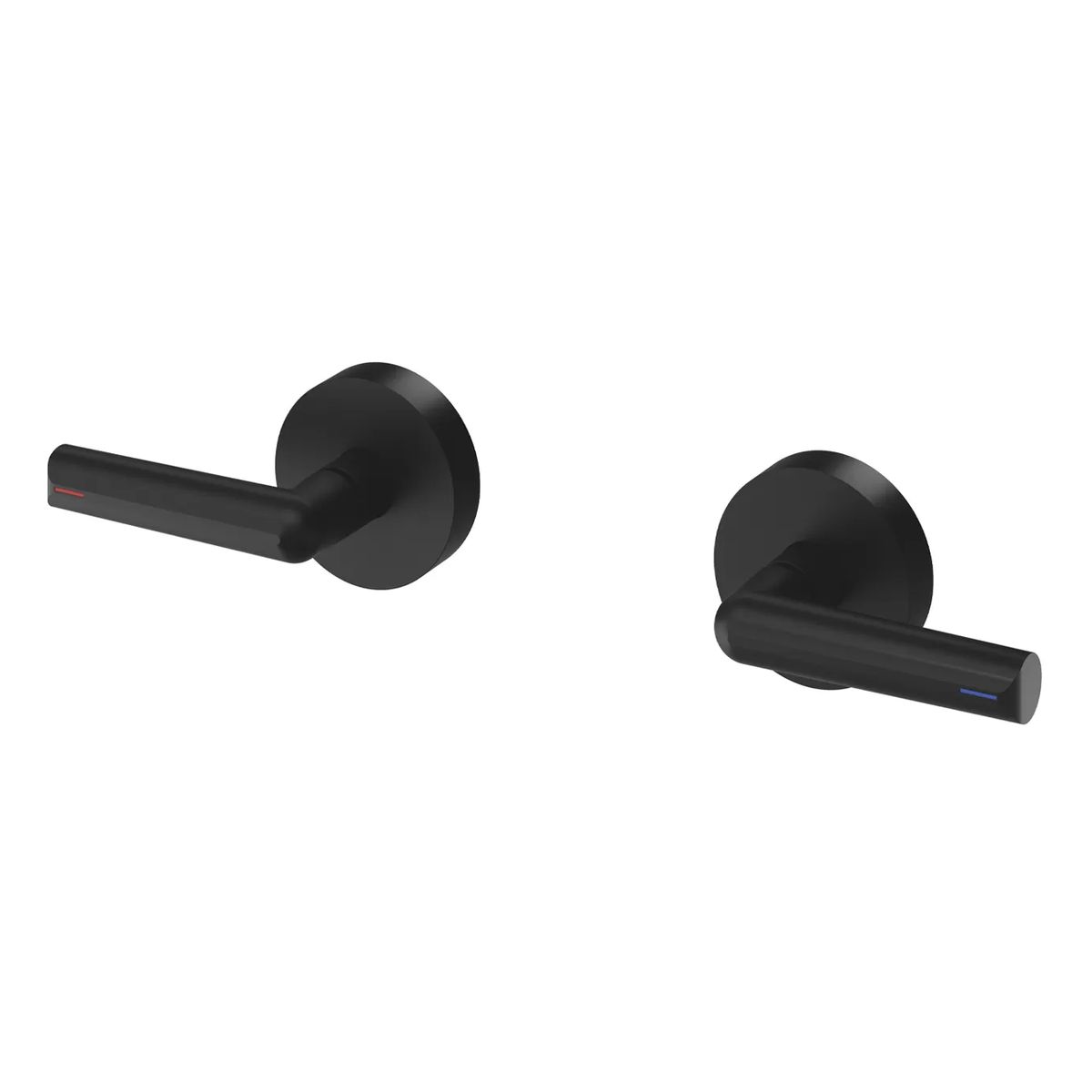 Vivid Slimline Plus Lever Wall Top Assemblies, Lead Free - Matte Black