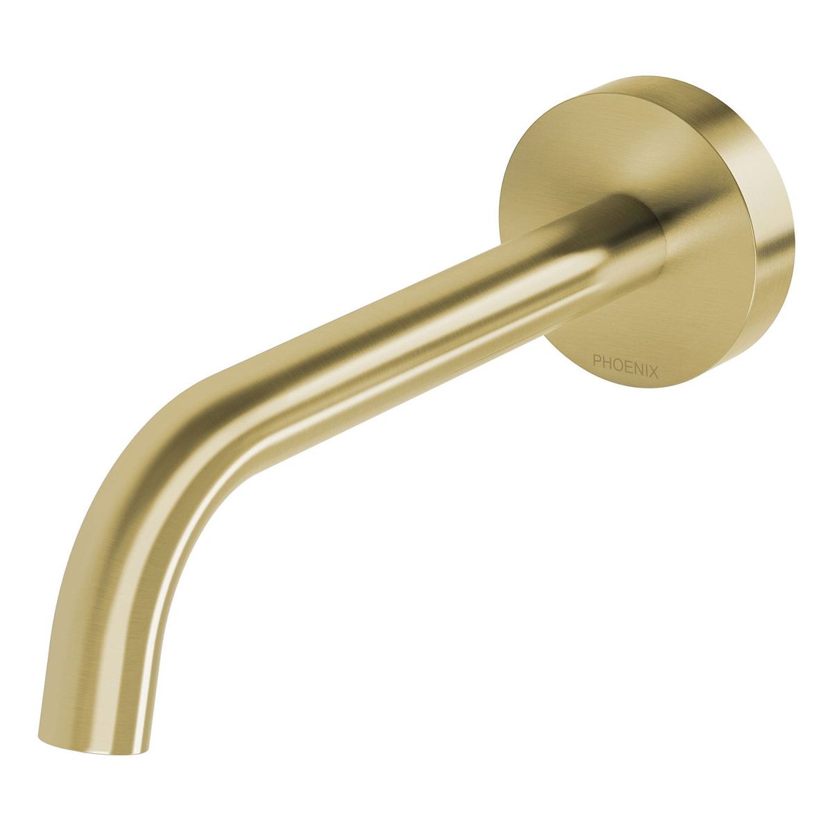 Vivid Slimline Plus Wall Basin / Bath Outlet 180mm - Brushed Gold, Lead Free