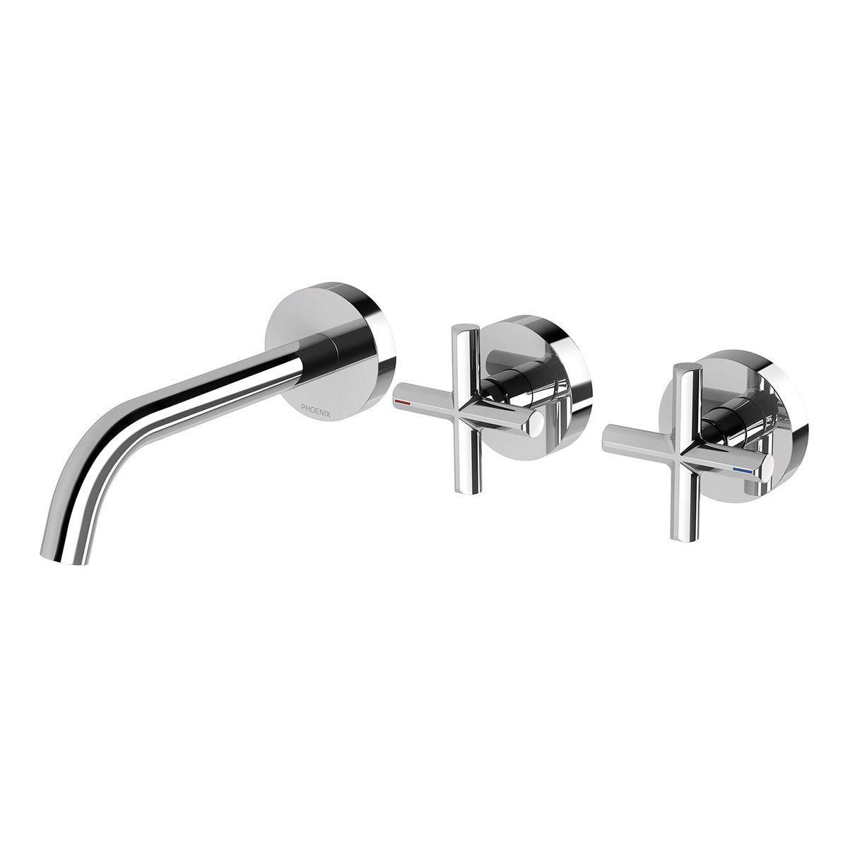 Phoenix Vivid Slimline Plus Wall Basin/Bath Hostess Set 180mm Outlet, Lead Free, Chrome