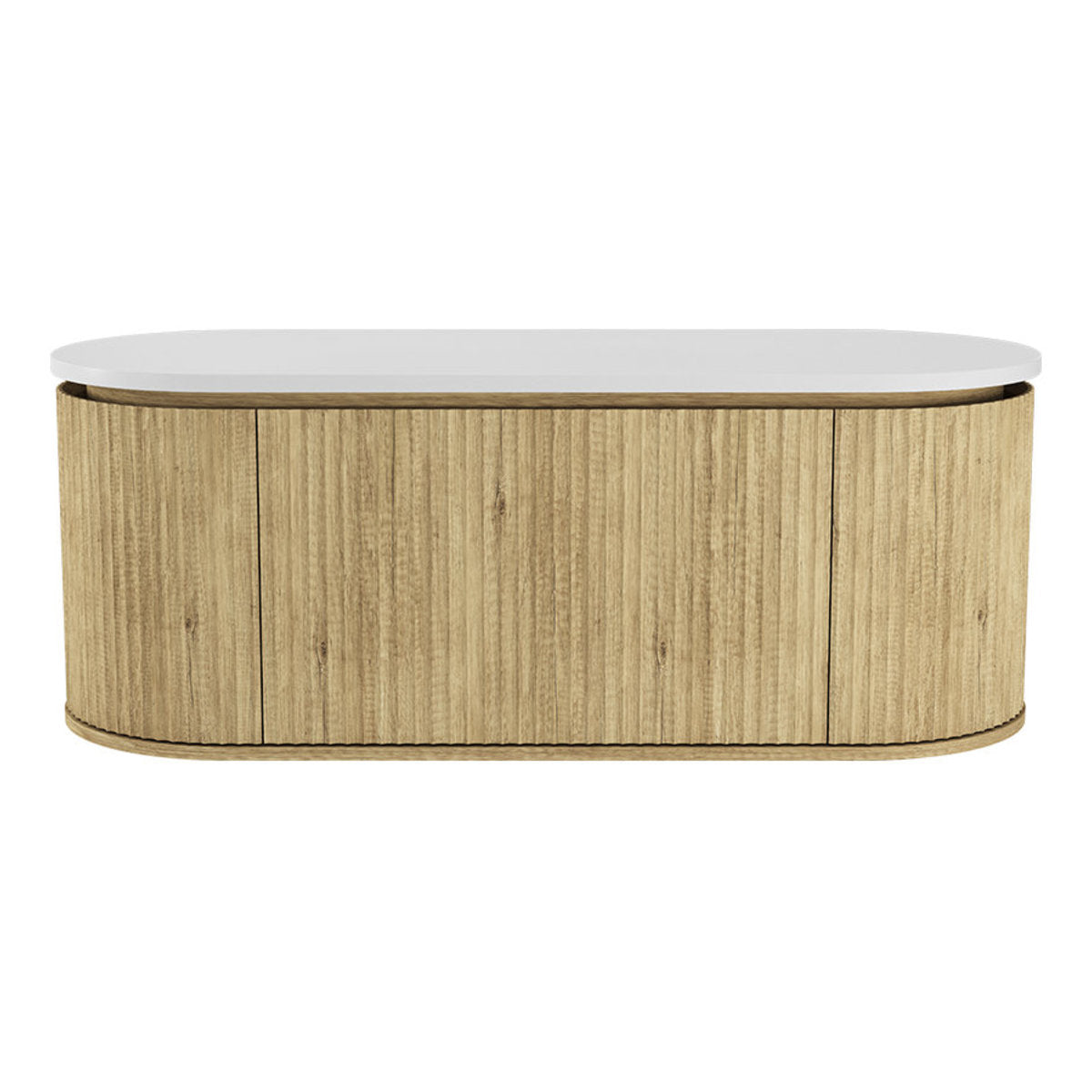Fienza Empire Pill Scandi Oak 1200 Wall Hung Cabinet