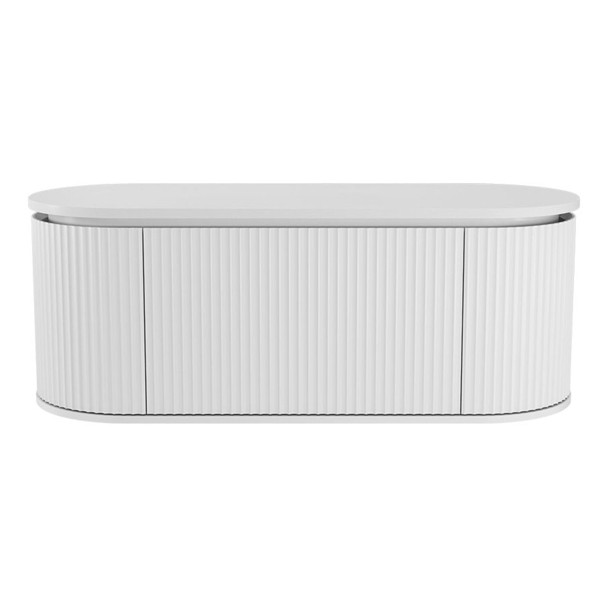Fienza Empire Pill Satin White 1200 Wall Hung Cabinet
