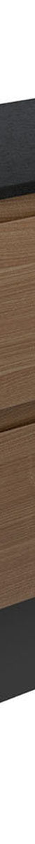 Fienza Amato Walnut 1200 Cabinet On Kickboard, Satin Black Panels