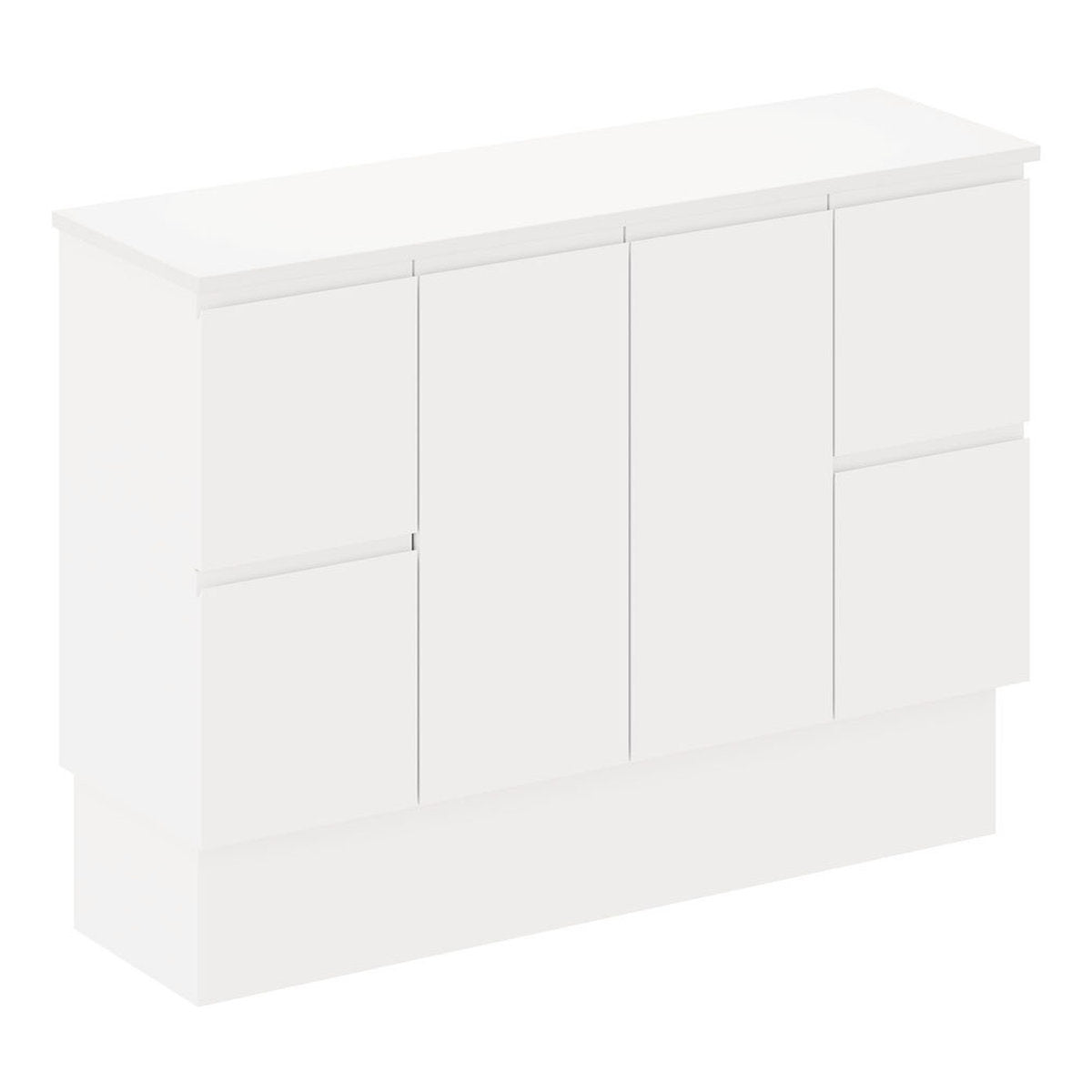 Fienza Siska 1200mm Ensuite Depth Cabinet On Kick
