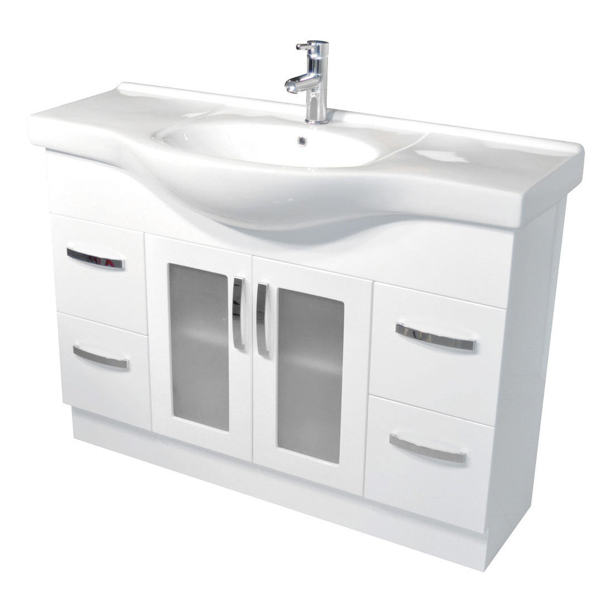 Fienza Antonio 1200 Vanity, Glass Doors