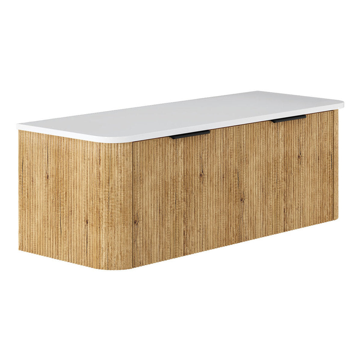 Fienza Minka Curved Scandi Oak 1200 Wall Hung Cabinet