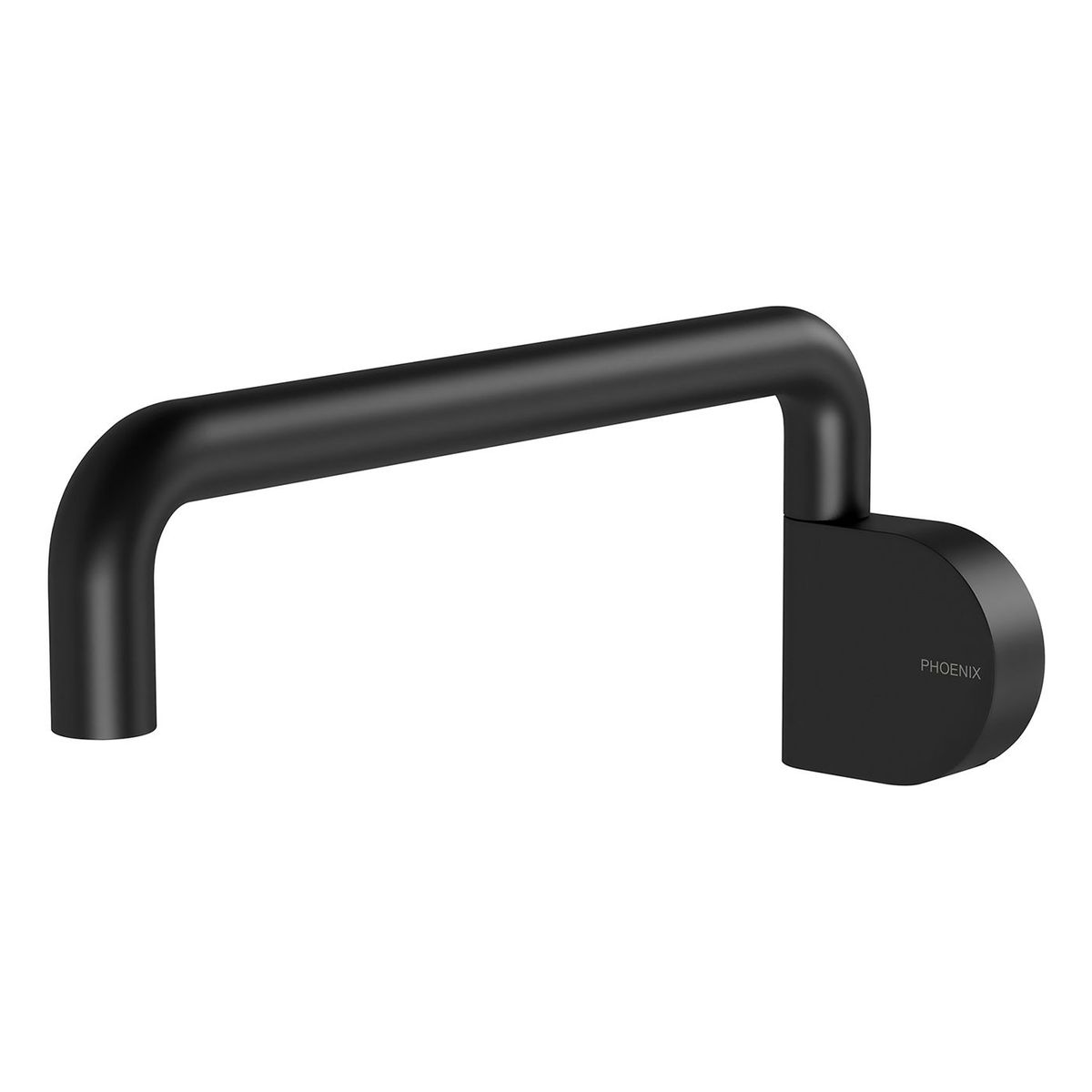 Designer Swivel Bath Outlet 230mm Round - Matte Black