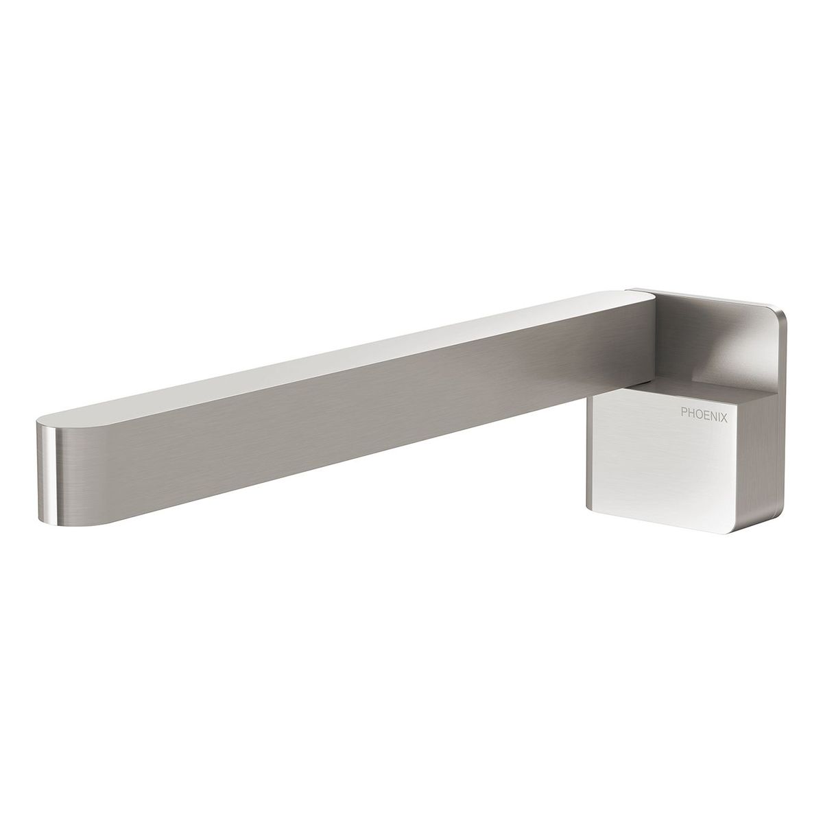Designer Swivel Bath Outlet 230mm Square - Brushed Nickel