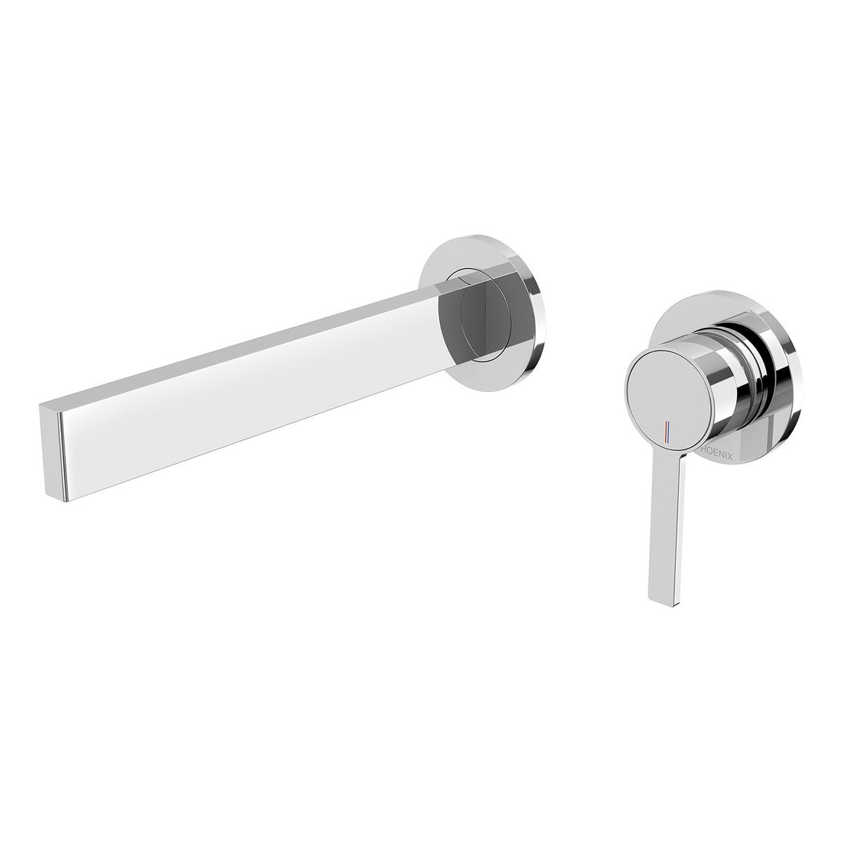 Lexi MKII SwitchMix Wall Basin Mixer Set 200mm Fit-Off Kit - Chrome