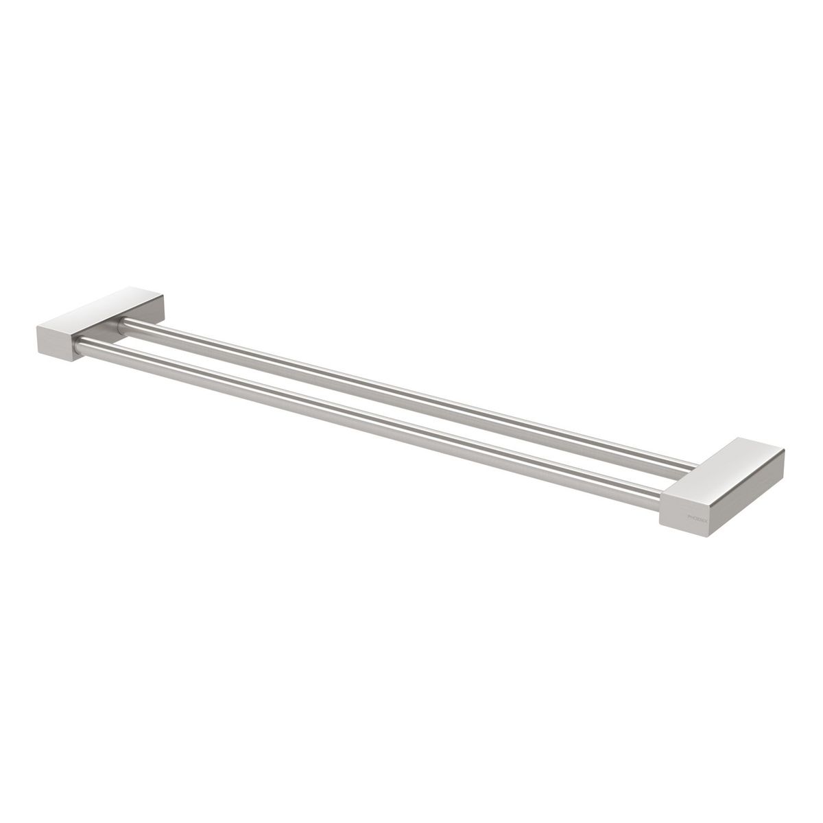 Lexi MKII Double Towel Rail 600mm - Brushed Nickel