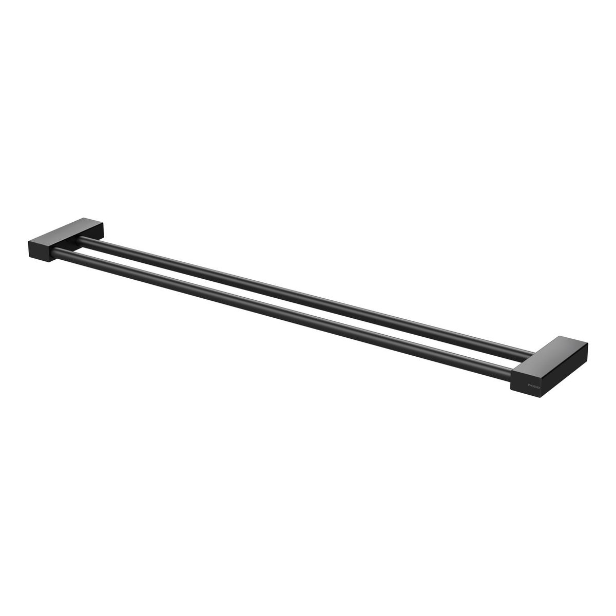 Lexi MKII Double Towel Rail 800mm - Matte Black