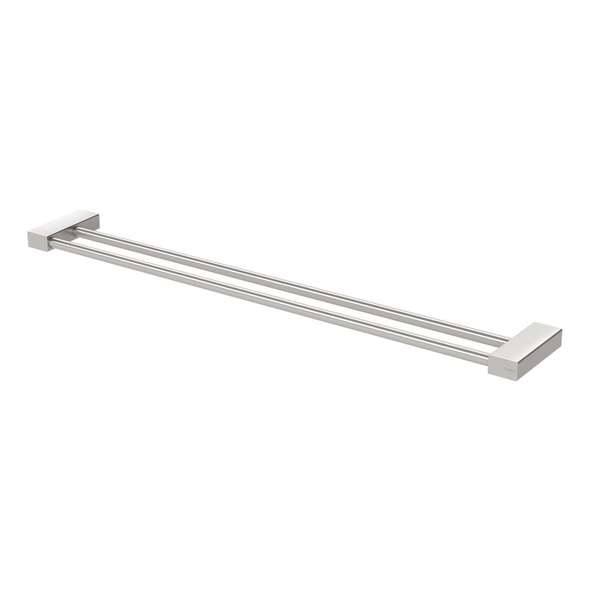 Lexi MKII Double Towel Rail 800mm - Brushed Nickel