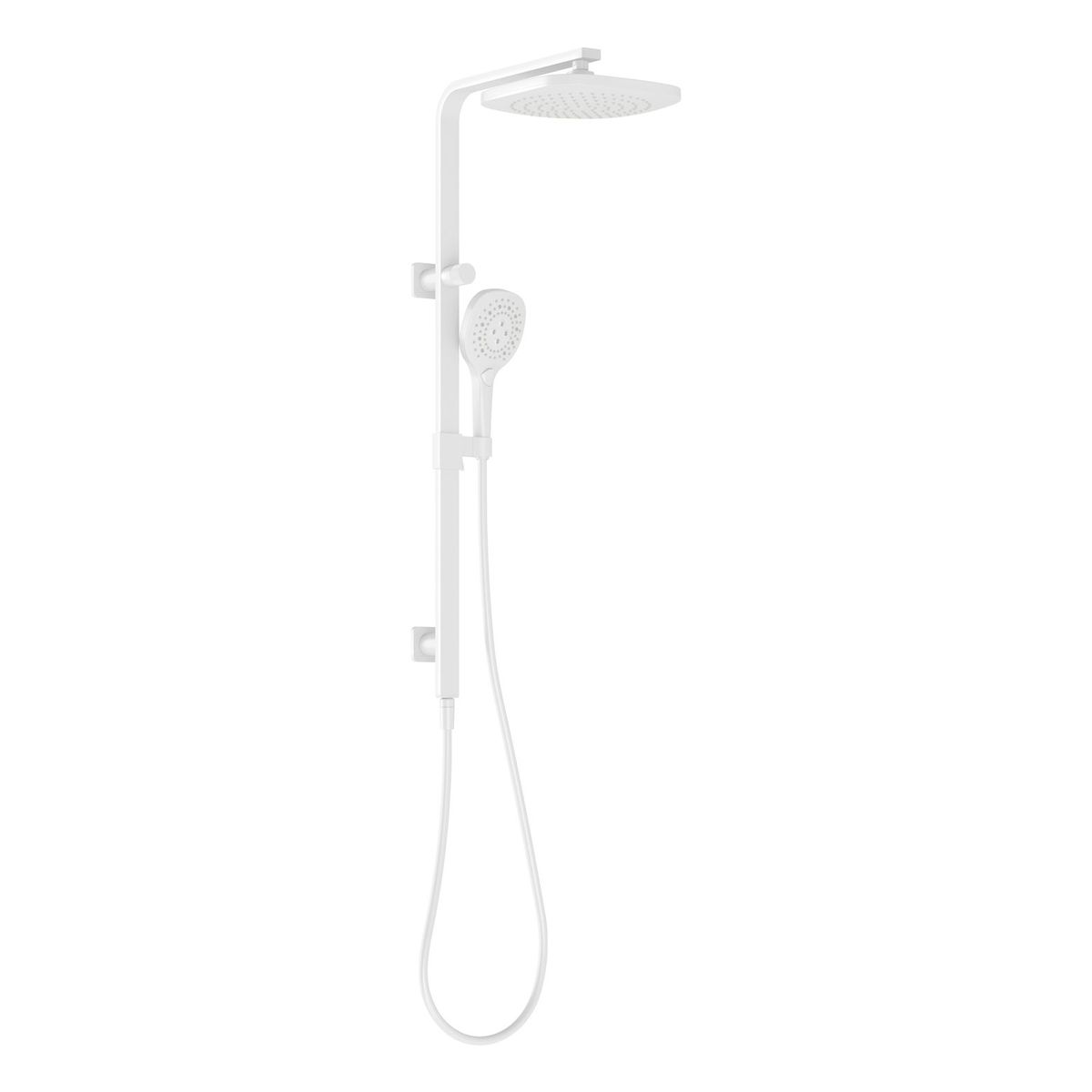 Nuage Twin Shower - Matte White