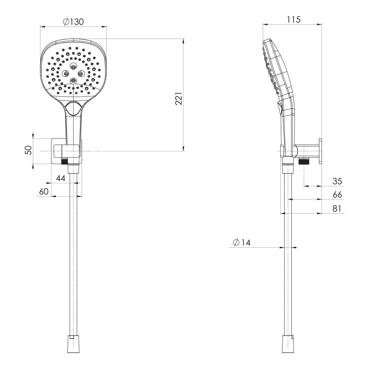 Nuage Hand Shower - Chrome