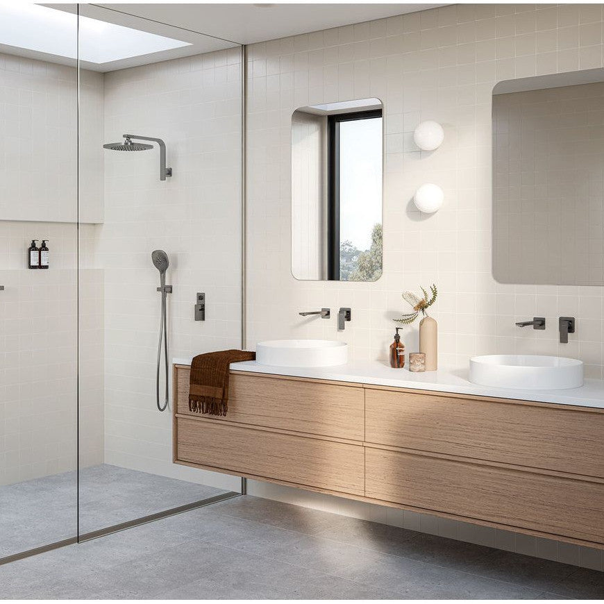 Nuage Wall Basin / Bath Outlet 200mm - Brushed Nickel