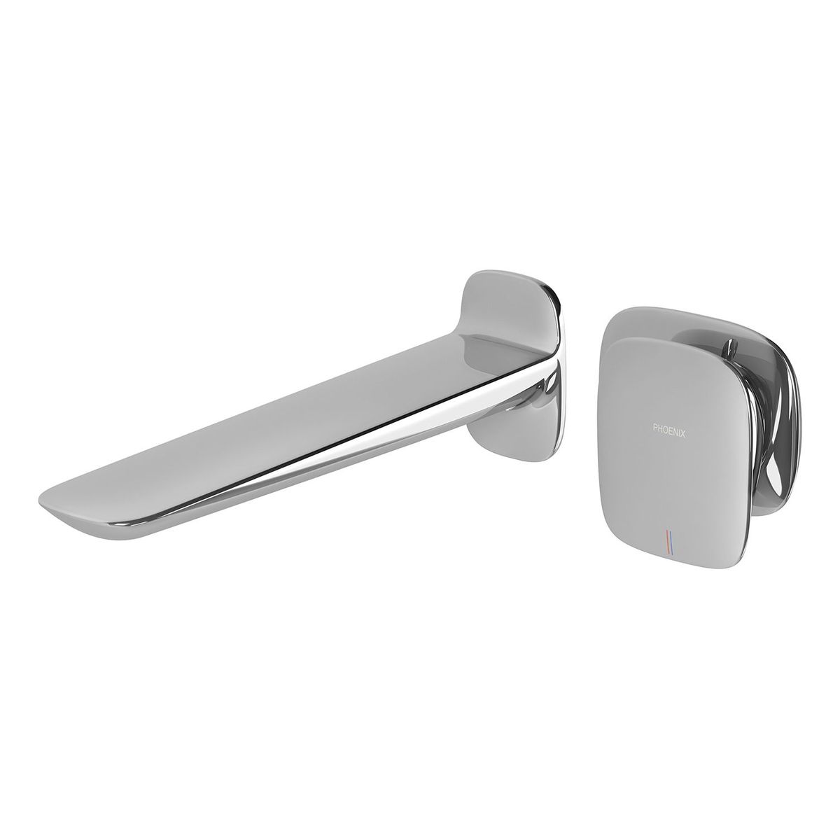 Nuage Wall Basin / Bath Mixer Set 200mm - Chrome