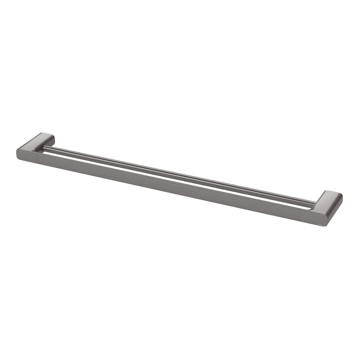Nuage Double Towel Rail 800mm - Brushed Carbon