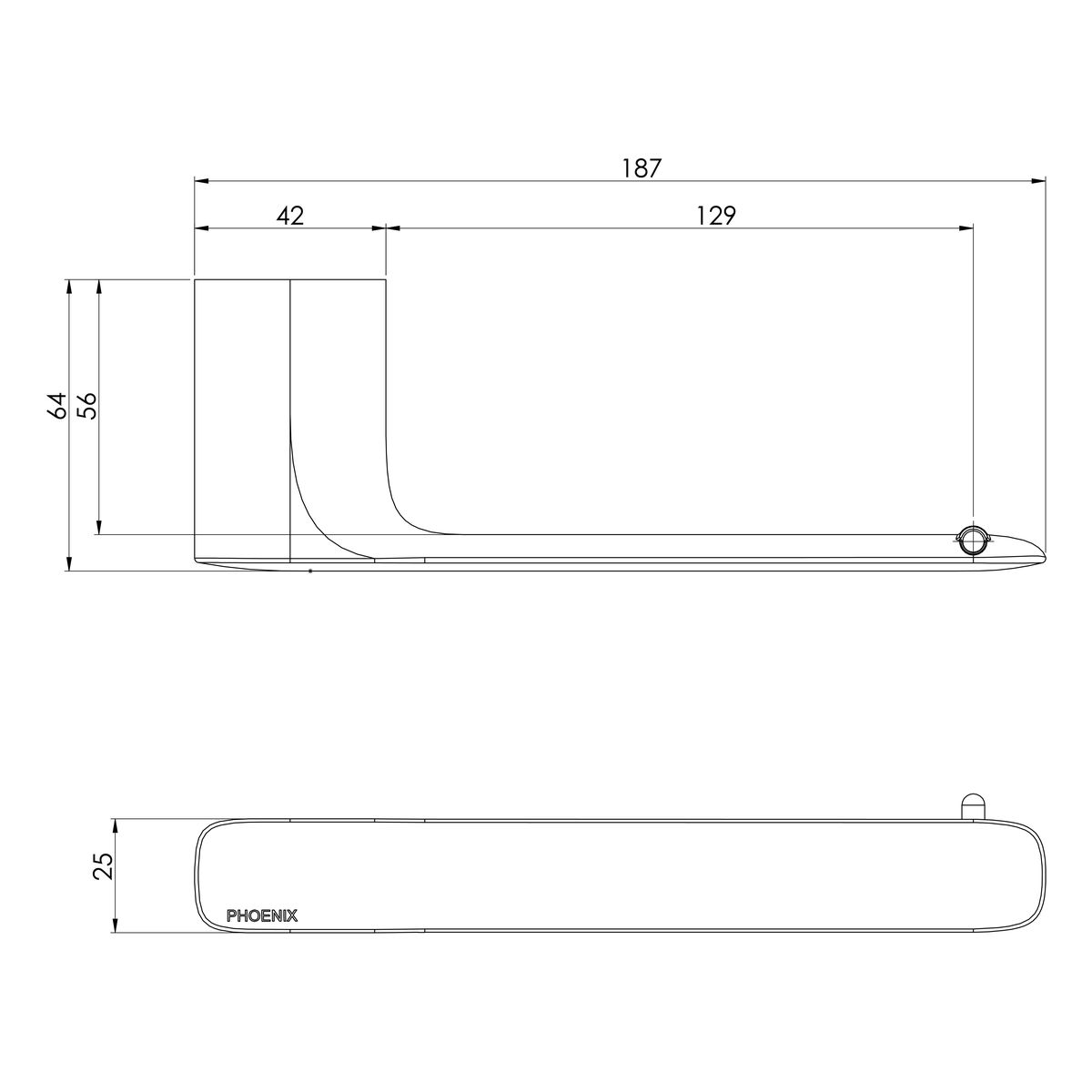 Nuage Toilet Roll Holder - Chrome