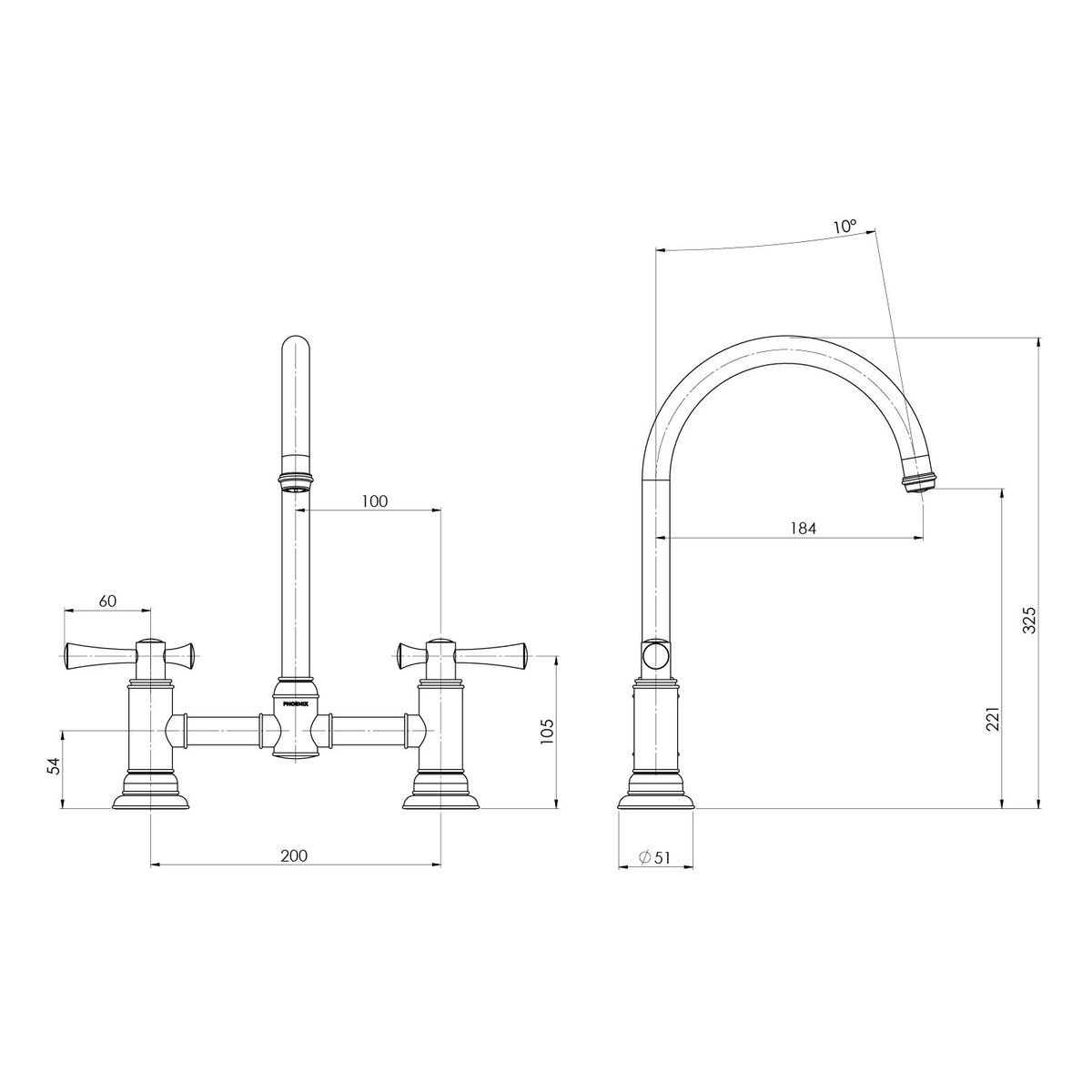 Cromford Exposed Sink Set, Lead Free - Brushed Nickel