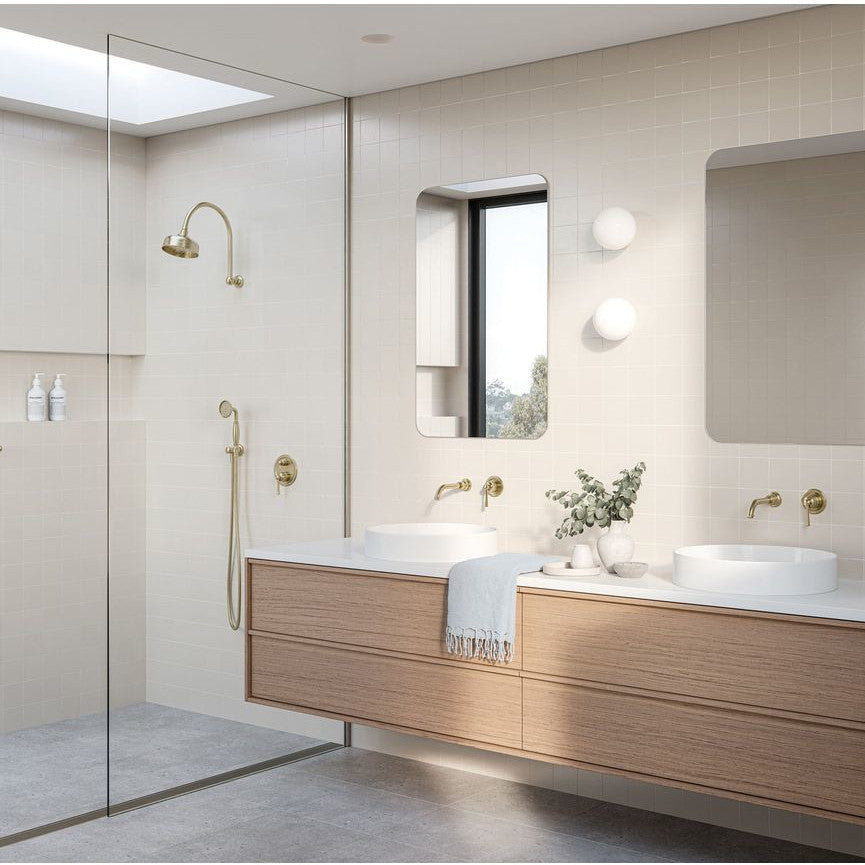 Cromford SwitchMix Shower / Wall Mixer - Brushed Gold - Lead Free