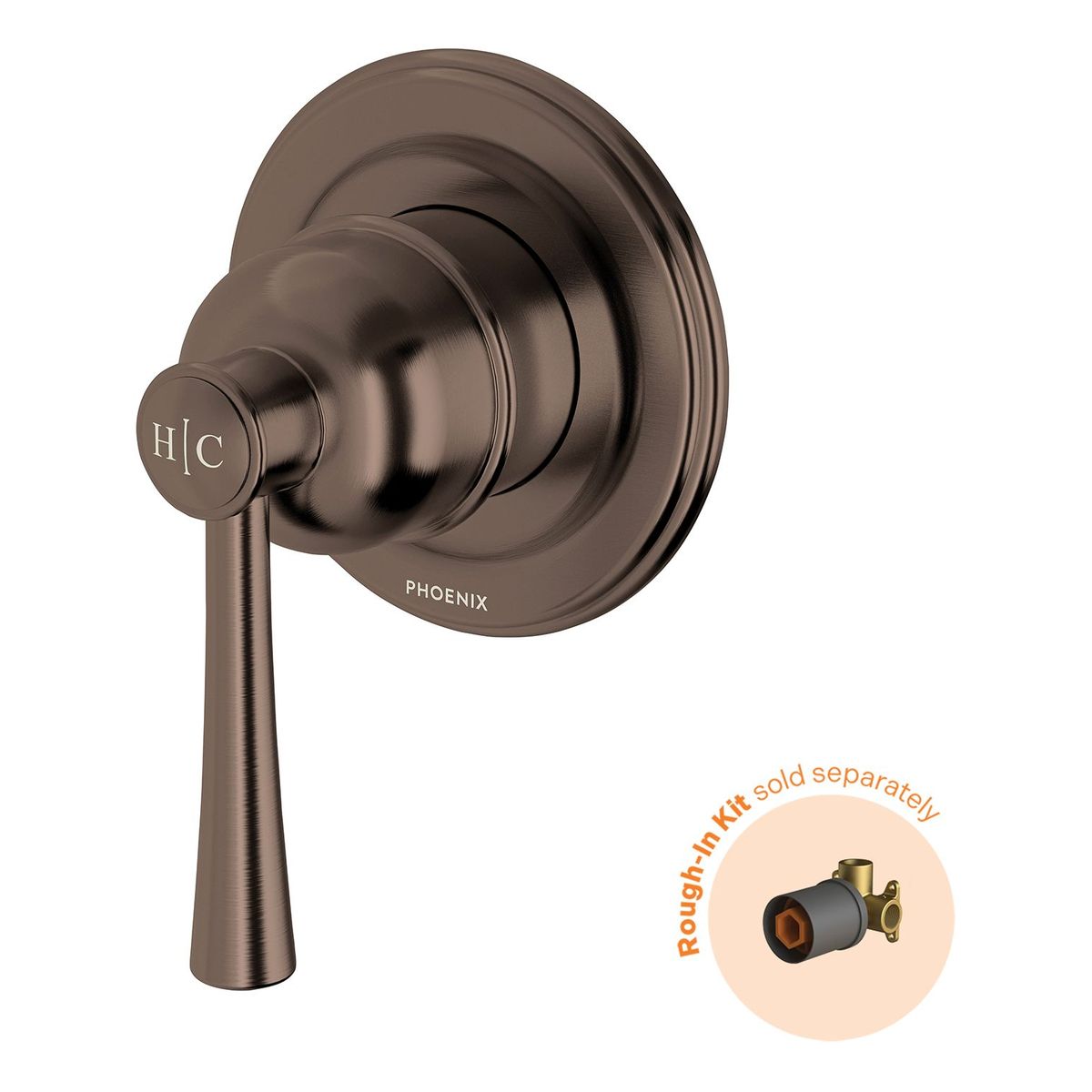 Phoenix Cromford SwitchMix Shower / Wall Mixer (Fit-Off Kit Only) - Lead Free, Brushed Bronze