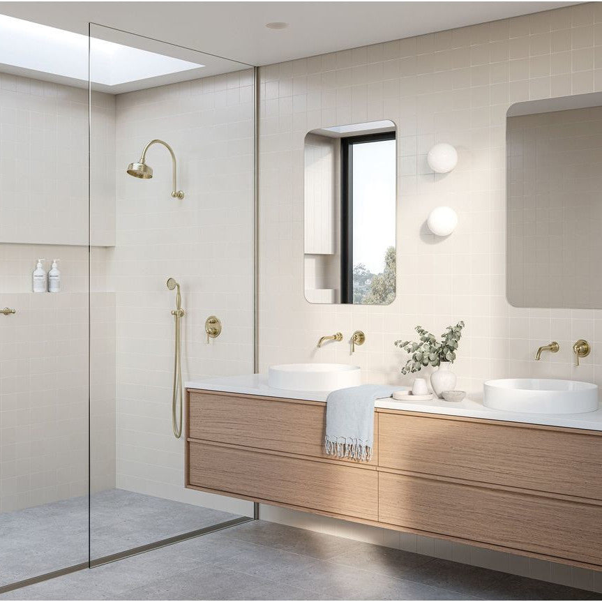 Cromford SwitchMix Shower / Bath Diverter Mixer Fit-Off Kit - Brushed Gold