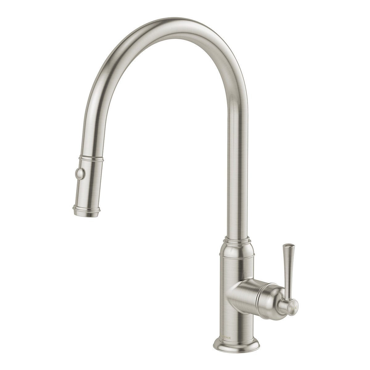 Phoenix Cromford Pull Out Sink Mixer 200mm, Lead Free, Brushed Nickel