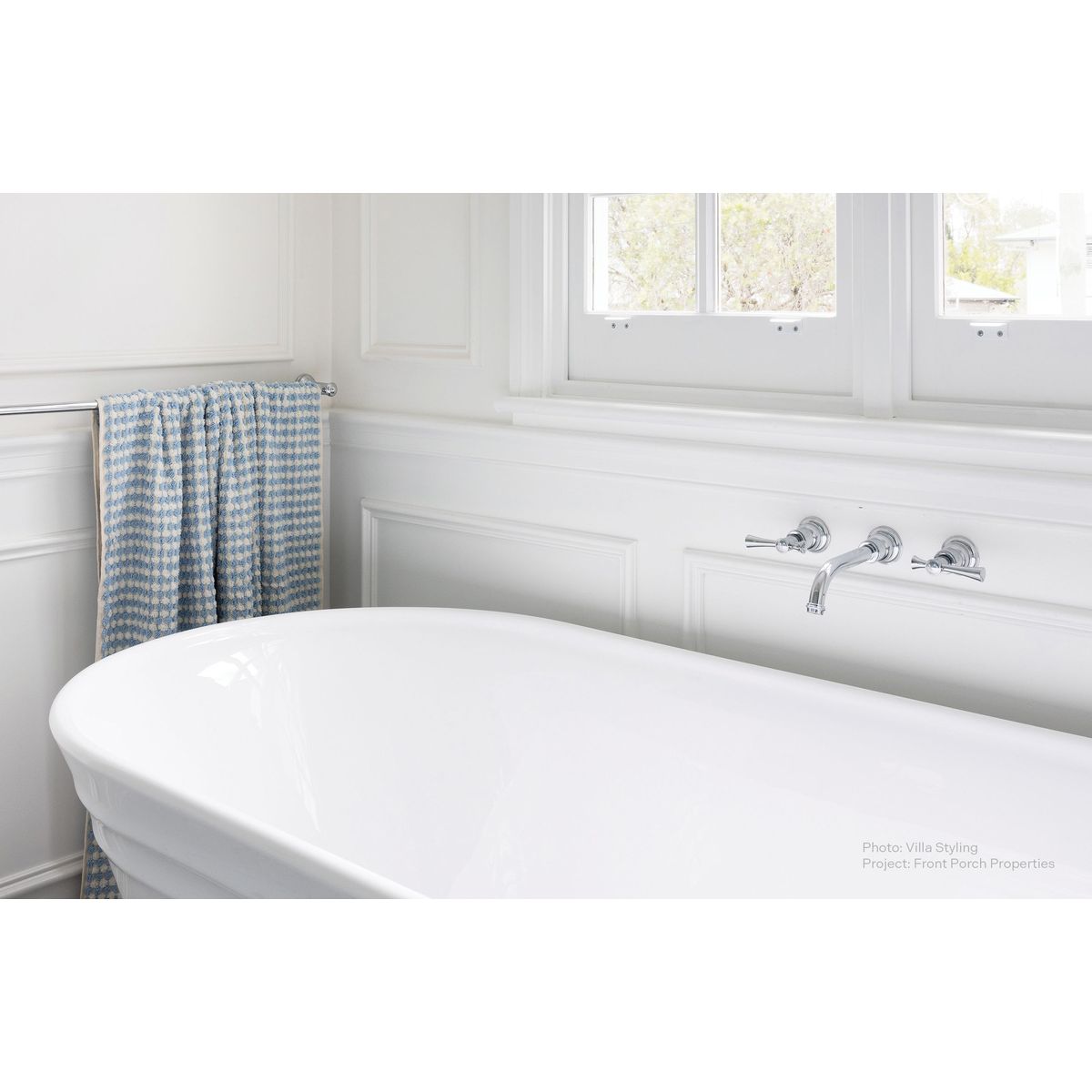 Cromford Single Towel Rail 800mm - Chrome