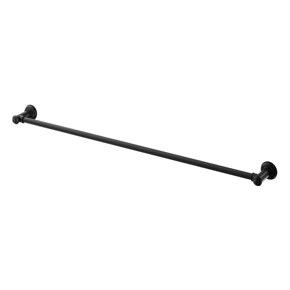 Cromford Single Towel Rail 800mm - Matte Black