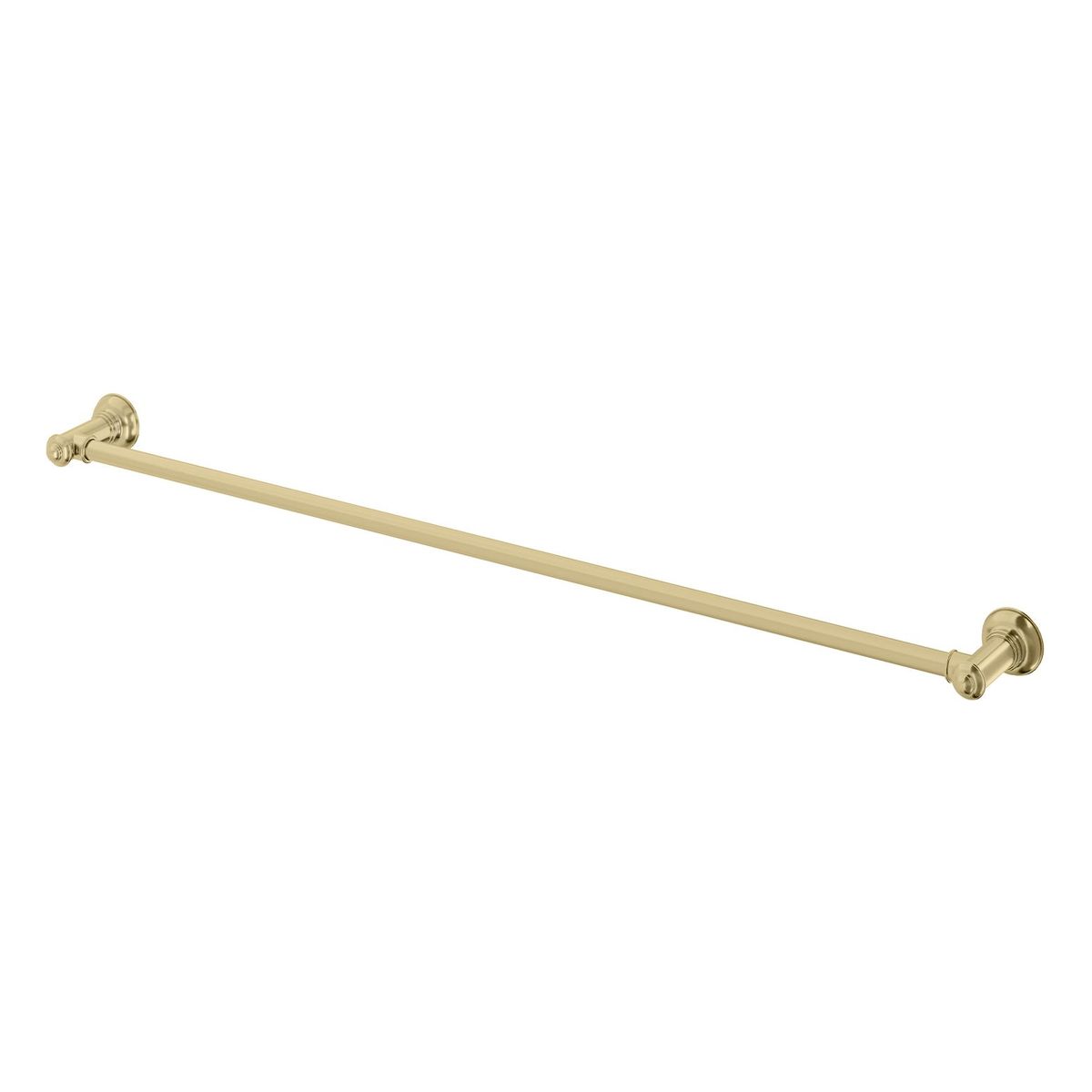 Cromford Single Towel Rail 800mm - Brushed Gold
