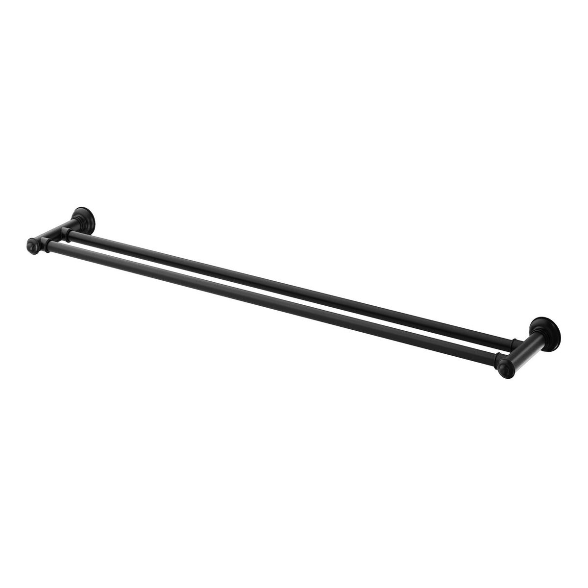 Cromford Double Towel Rail 800mm - Matte Black
