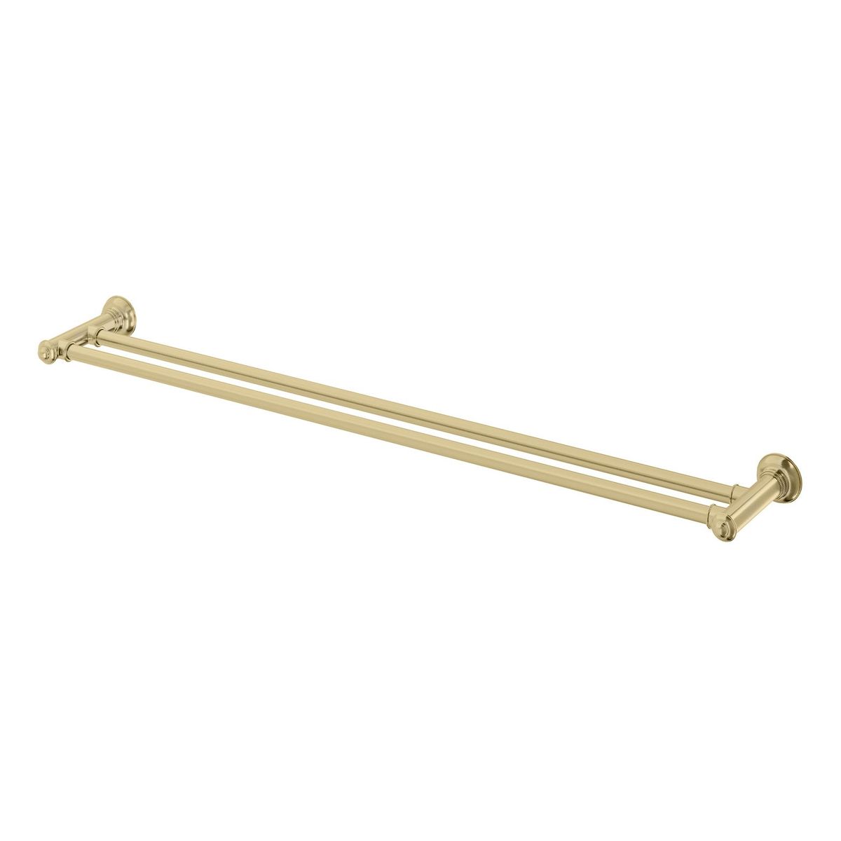 Cromford Double Towel Rail 800mm - Brushed Gold