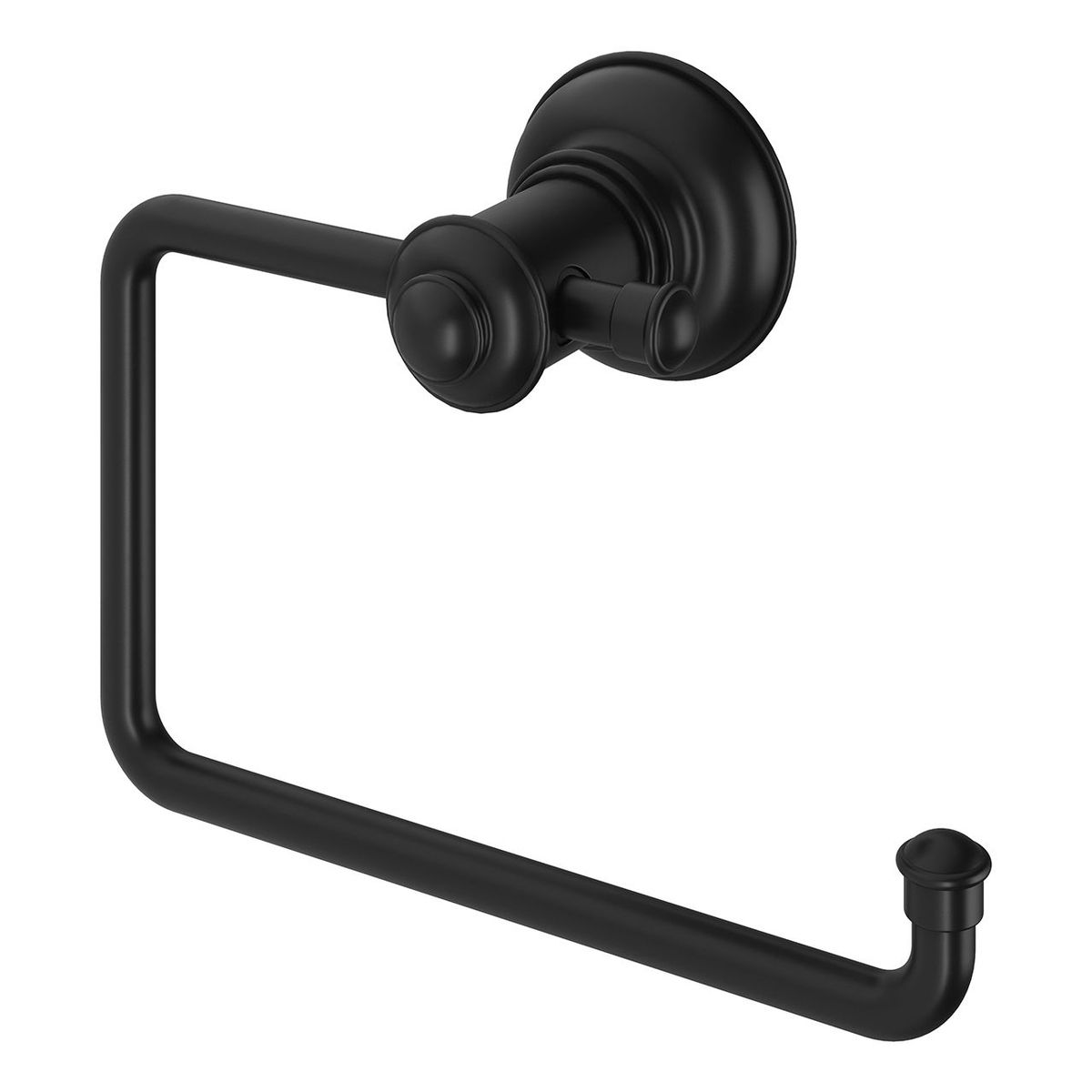 Cromford Toilet Roll Holder - Matte Black