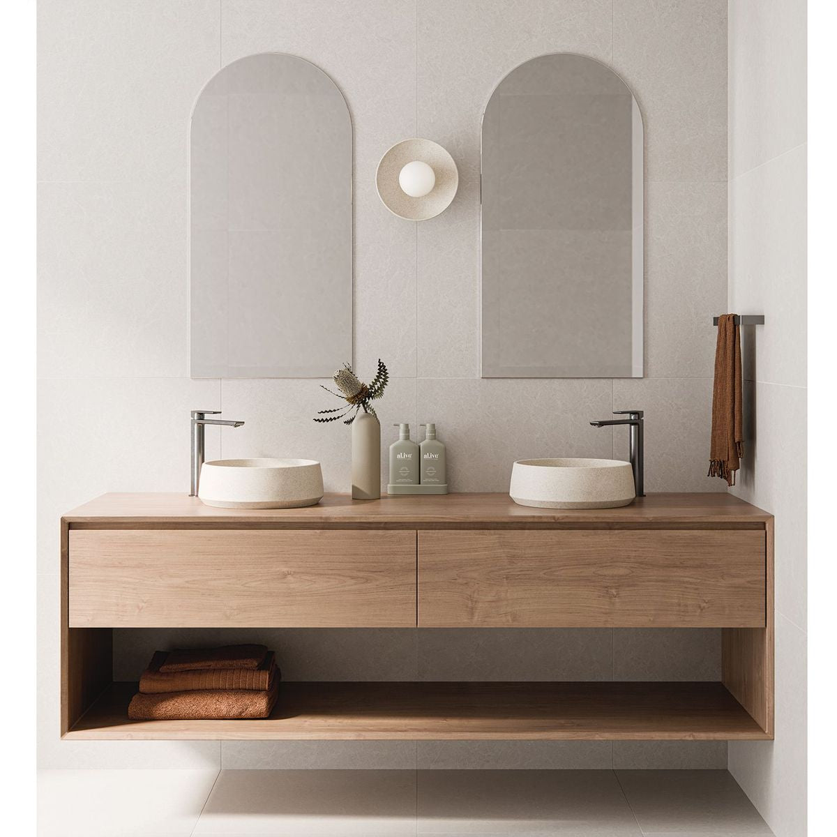 Gloss MKII SwitchMix Shower / Wall Mixer - Brushed Carbon