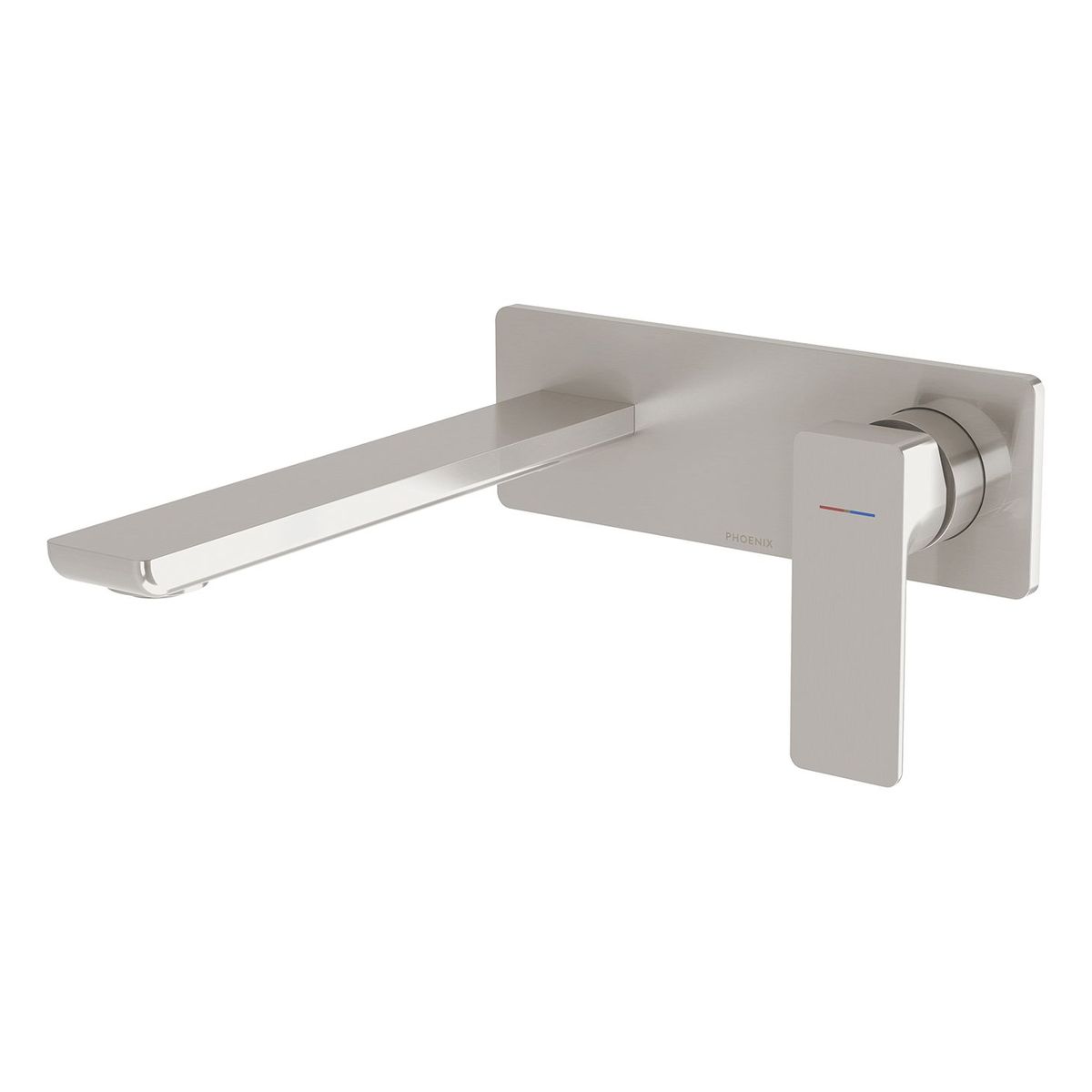 Phoenix GloStainless Steel MKII SwitchMix Wall Basin/Bath Mixer Set (Fit-Off Kit Only), Lead Free, Brushed Nickel